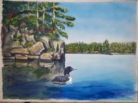 Available - Lone Loon - Watercolor
